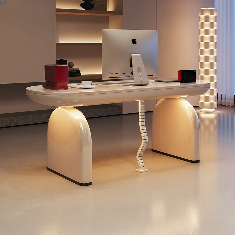 Electric lift desk, modern light luxury home boss desk, special-shaped high-end electric lift desk modern light luxury home boss desk special shaped high end