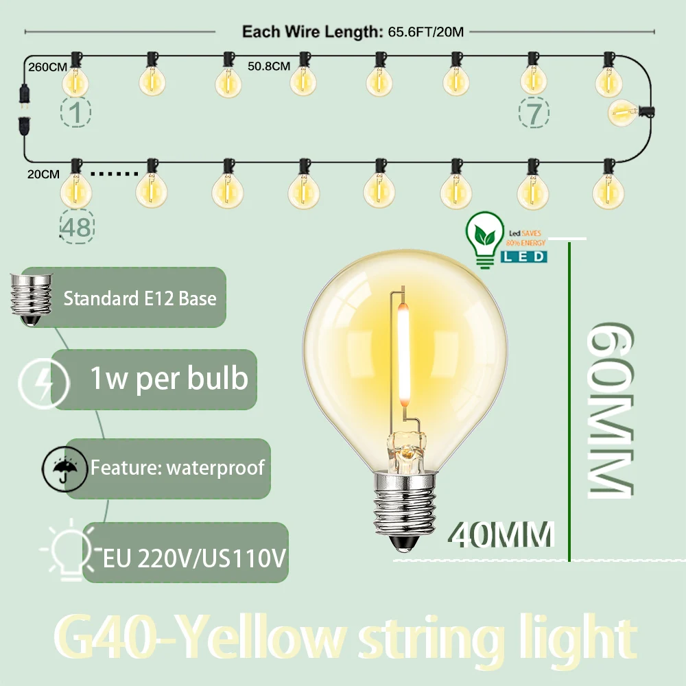 20M 48bulbs