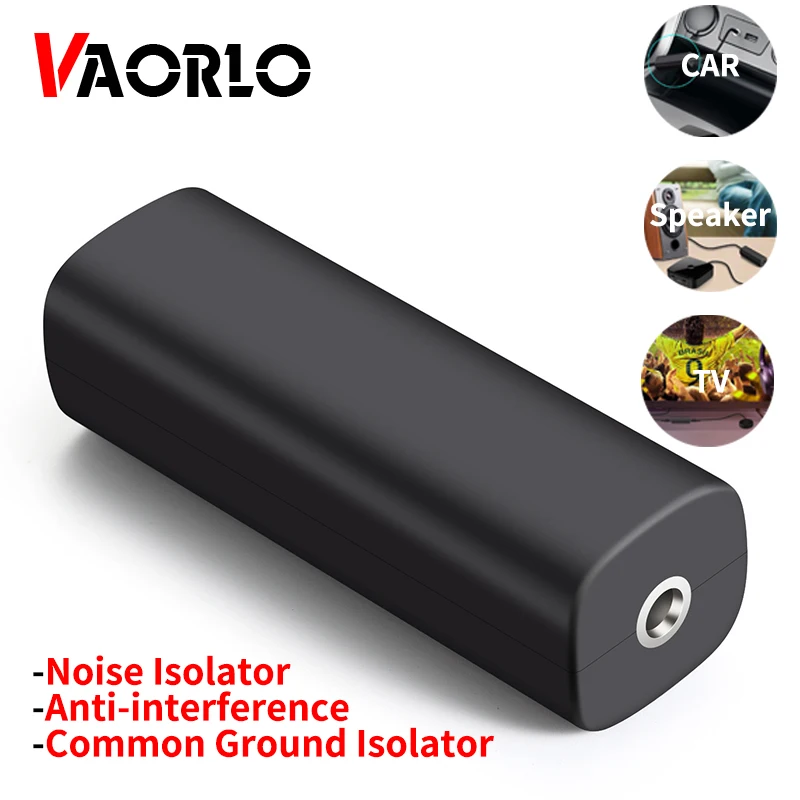 Original Speaker Line 3.5mm AUX Audio Noise Filter Ground Loop Noise Isolator Eliminate For Car Stereo Audio System Home Stereo
