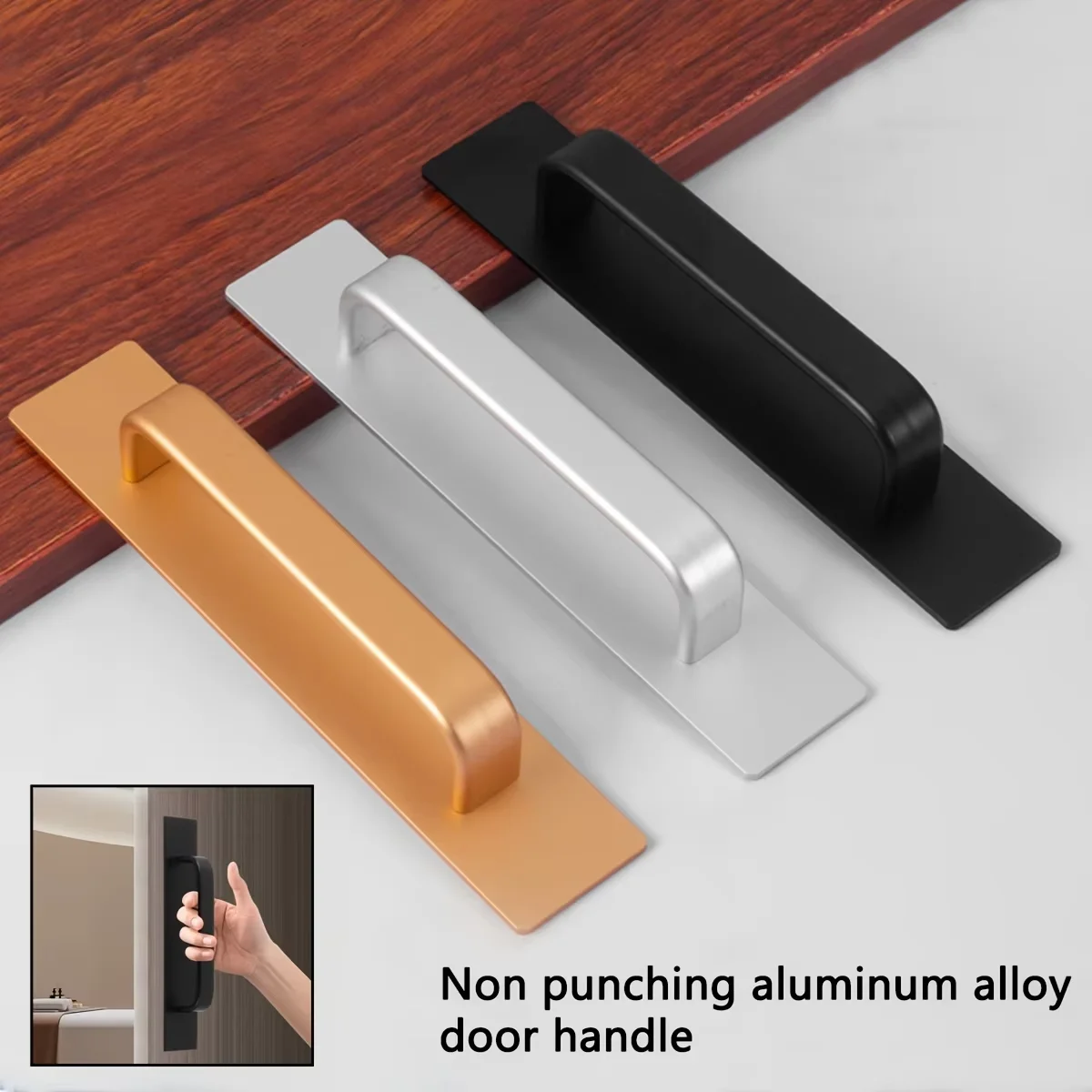 Self-Stick Adhesive Cabinet Handles for Cabinet Door Window Drawer Refrigerator