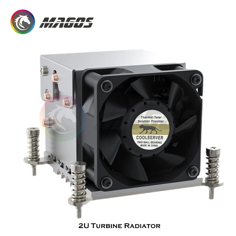 Refrigerador de Água Cpu Tubulação de Calor Universal 2u Servidor Mudo Radiador Pwm 6800rpm Ventilador de Refrigeração de ar para Lga 2011 1151 Amd Am4 - Imagem 3