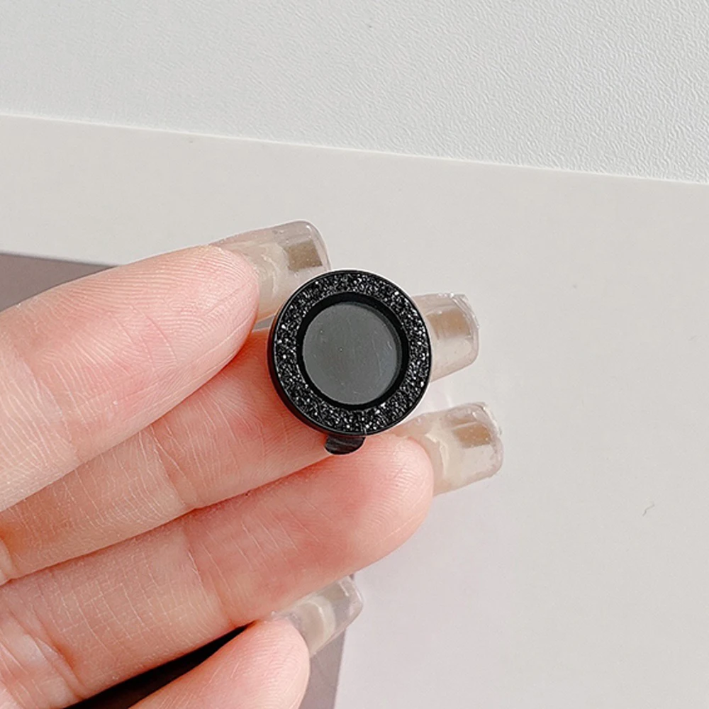 Elegant Metal Ring Camera Lens Protector - Full Coverage Glass Lens Film