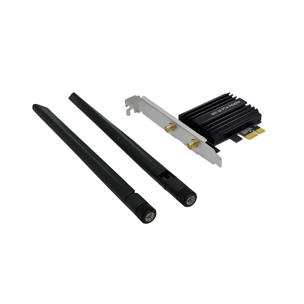 Фото OEM 802.11AX WIFI 6E 5400 Мбит/с 2,4G/5,8G/6G 160 МГц беспроводной PCIe LAN адаптер для карт BLE5.2 + 1024-QAM/usb wifi адаптер №5