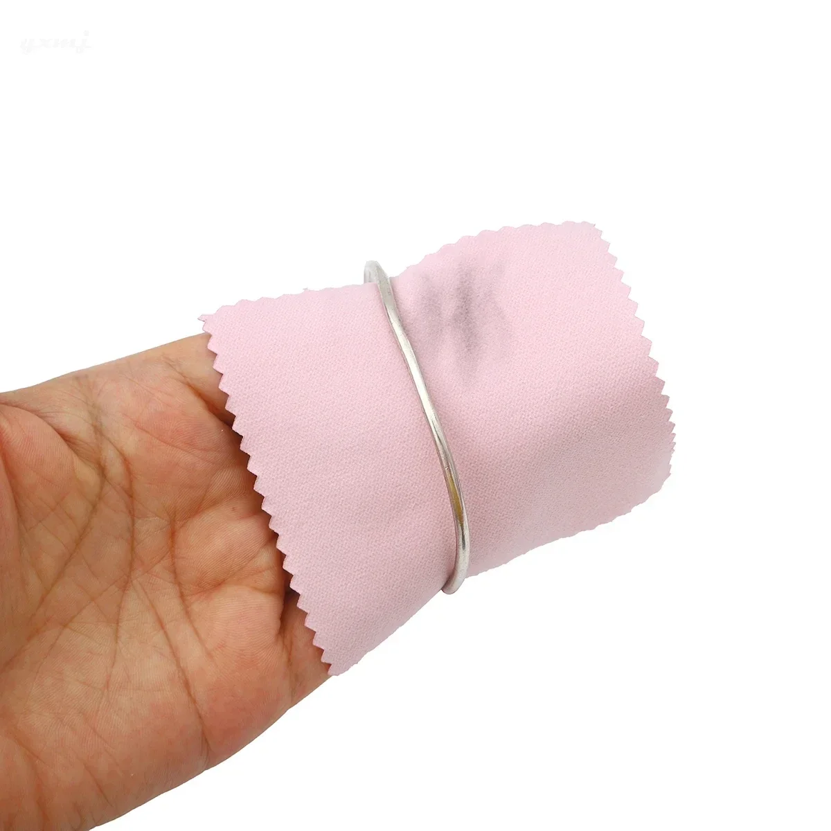 Jewelry Cleaning Cloth 50PCs/pack Jewelry Cleaning Cloth 8cmx8cm Pink Color Jewelry Wiping Cloth Tools Making Supplies