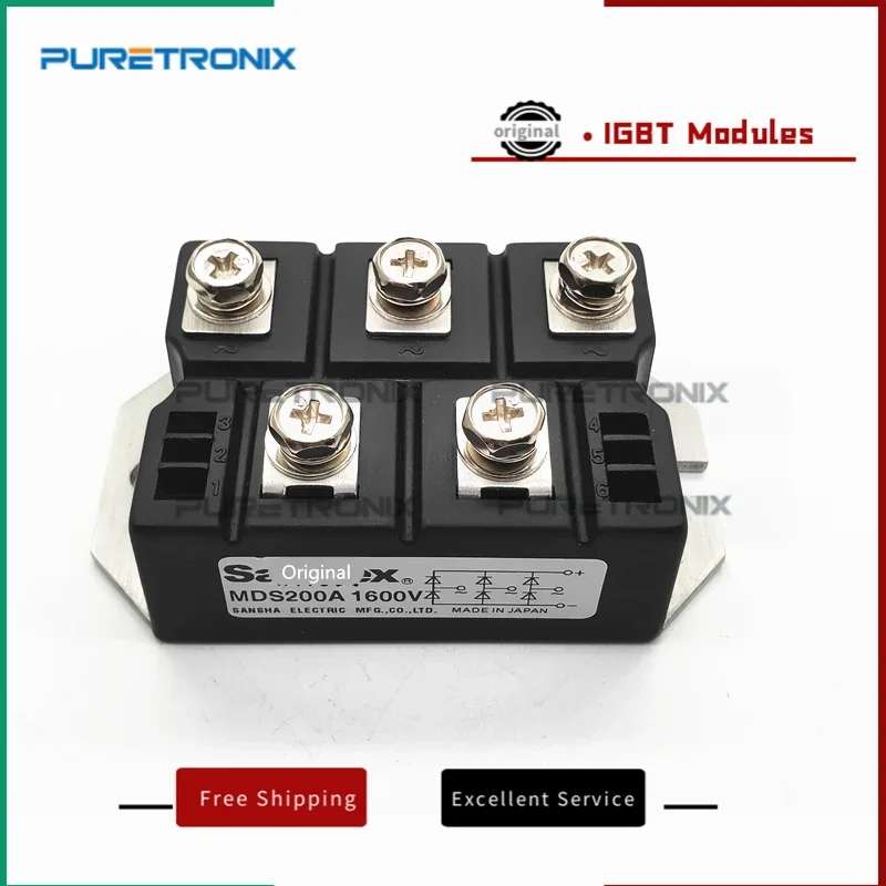 Módulo Trifásico do Retificador Mds10016 Mds150-16 Mds100a1600v Mds150a1600v Mds200a1600v