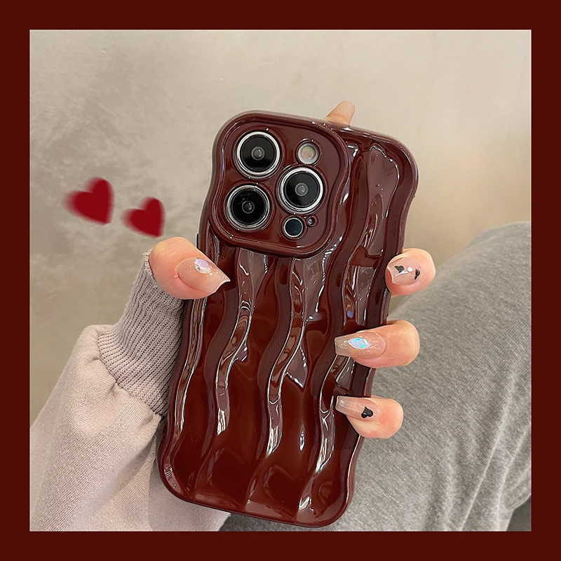 Fashion Wave Fold Pattern Case for iPhone