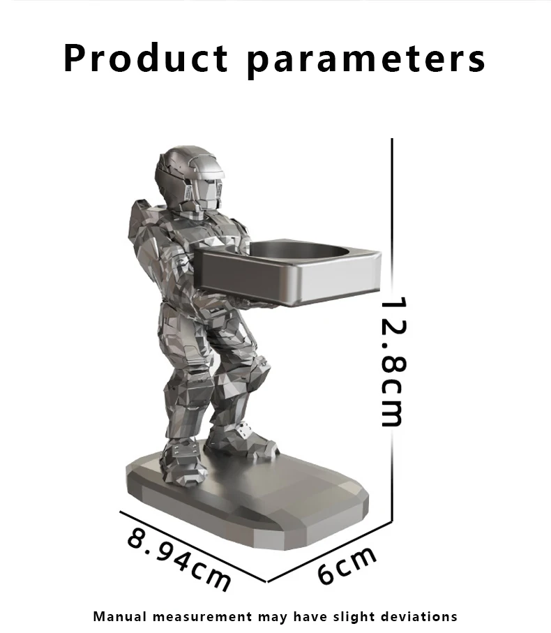 Watch Stand Charging Dock Apple Watch Cartoon Charging Desktop Bracket Smartwatch Holder Black Warrior Figurine Support