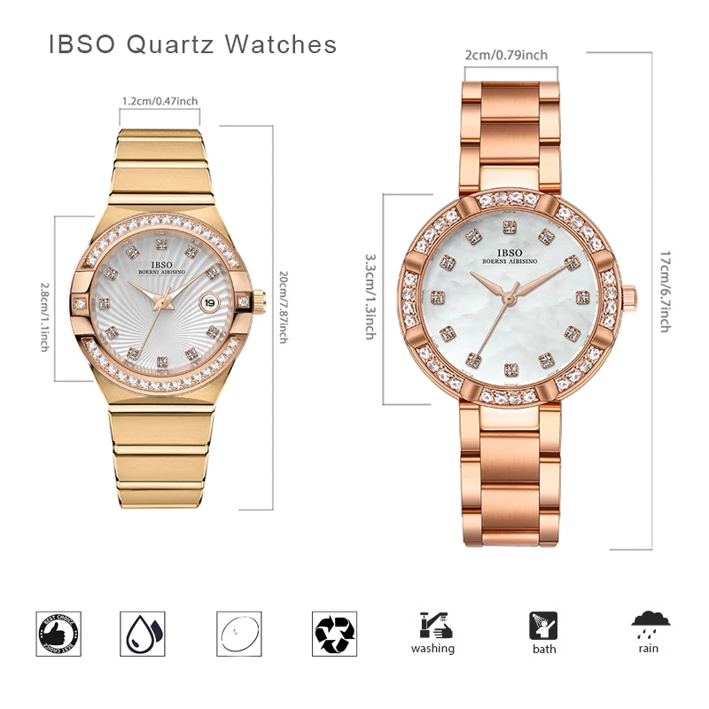 Luxury Designer Watch Woman Diamond Gold Fashion New Quartz Wrist Clock Female Gift Waterproof Elegant Ladies Wristwatch Shine