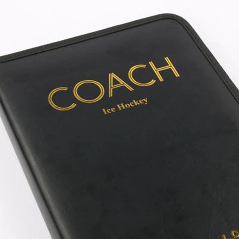 Foldable Ice Hockey Tactical Board PU Magnetic Hockey Training Match Coaching Clipboard Lightweight Portable Strategy Board