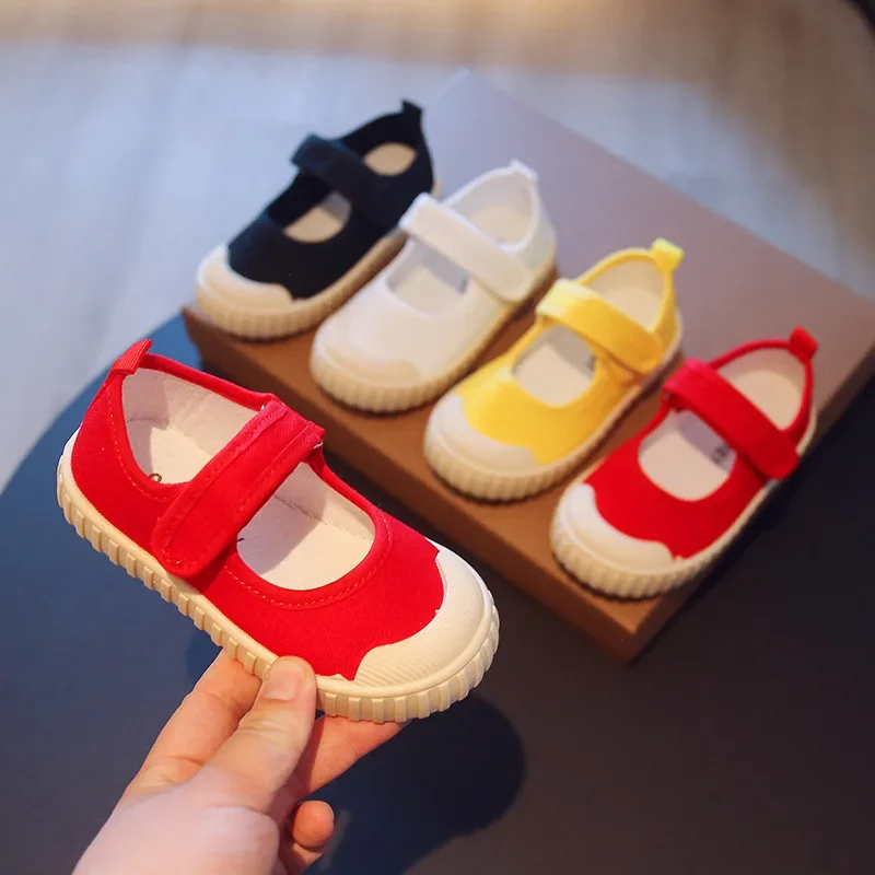 Baby Shoe Baby Girl Canvas Shoe Solid Color Biscuit Shoes Casual Shoe Student Shoes Sneaker for Boy Kid TenisDe Mujer Zapatillas 4