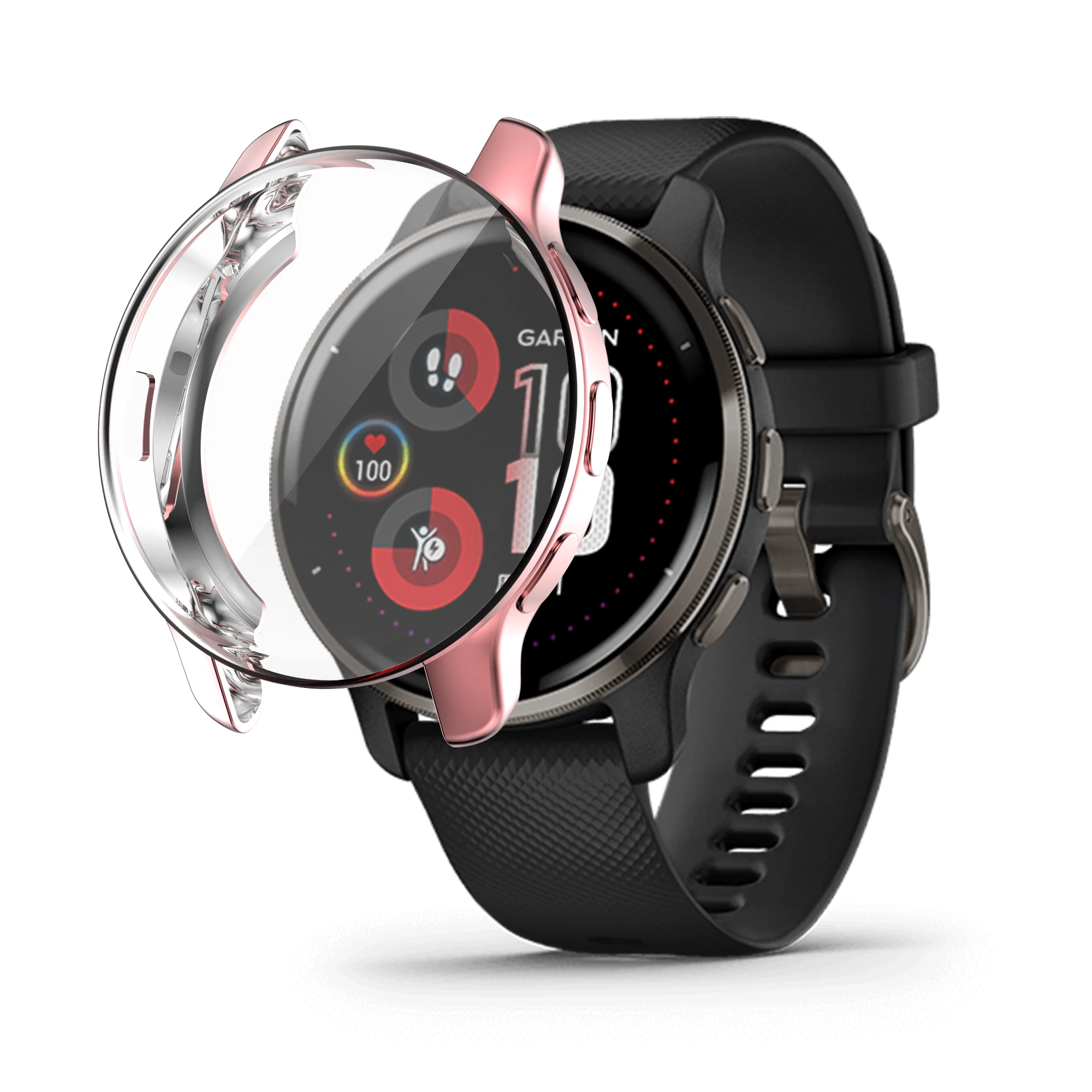 TPU Protective Case For Garmin Venu 2 Plus Watch Full Coverage Screen Protector Sleeve Plating Cases watch screen protector case apple watch screen protector case watch case watch protective case watch cover watch protective cover tpu protective case