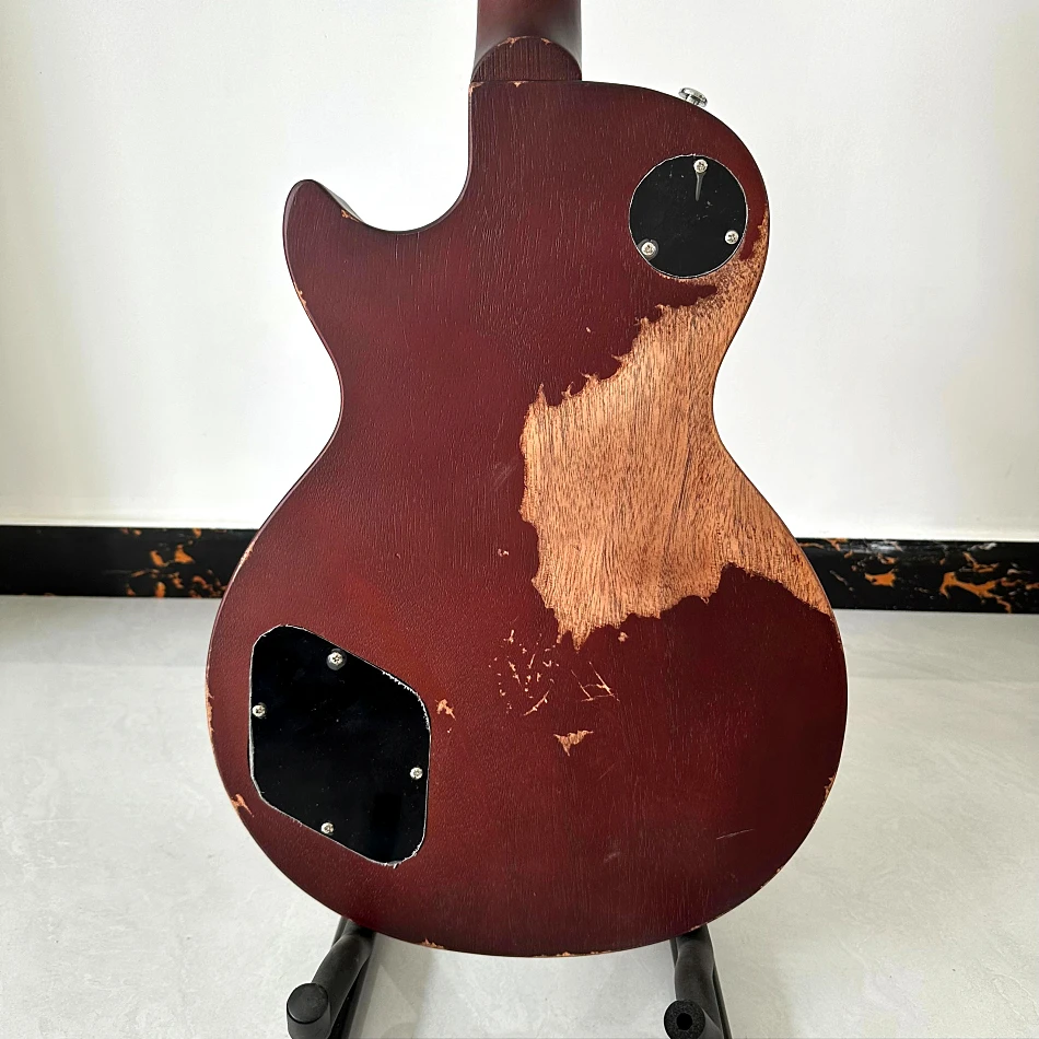 LP Electric Guitar Relic Chrome Hardware