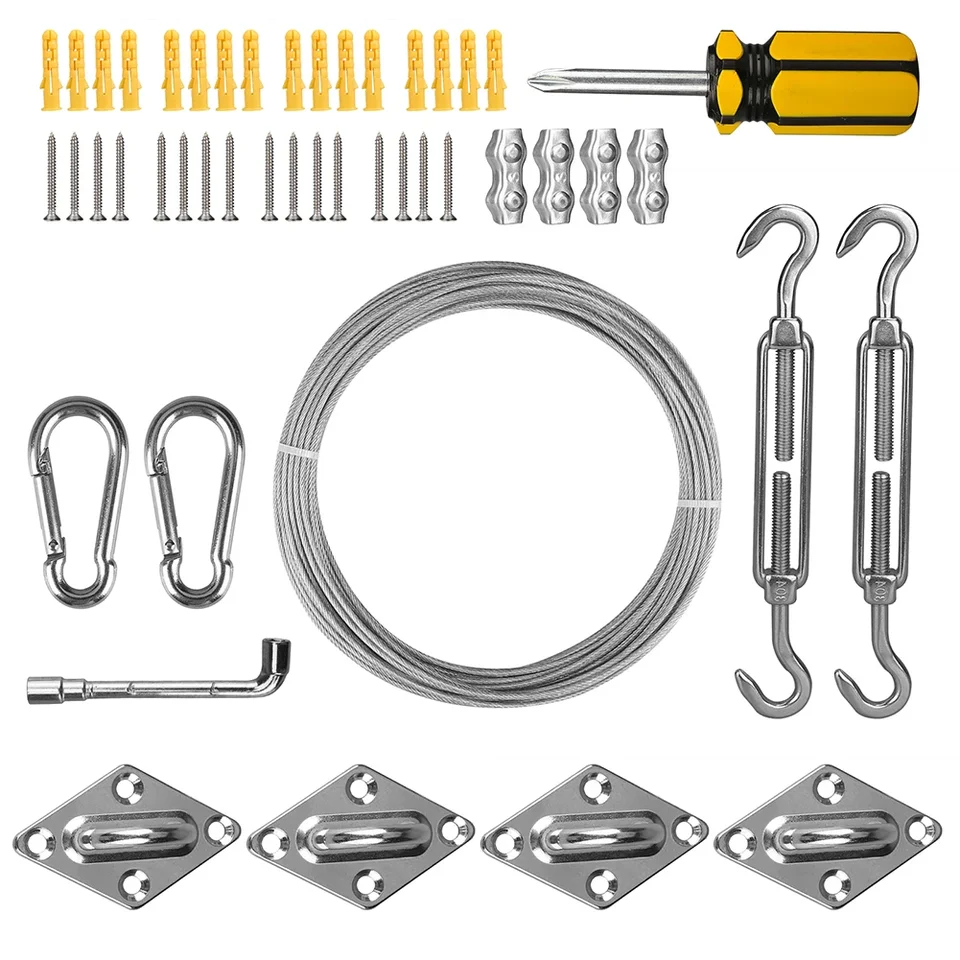 Stainless Steel Shade Sail Hardware Installation Kit