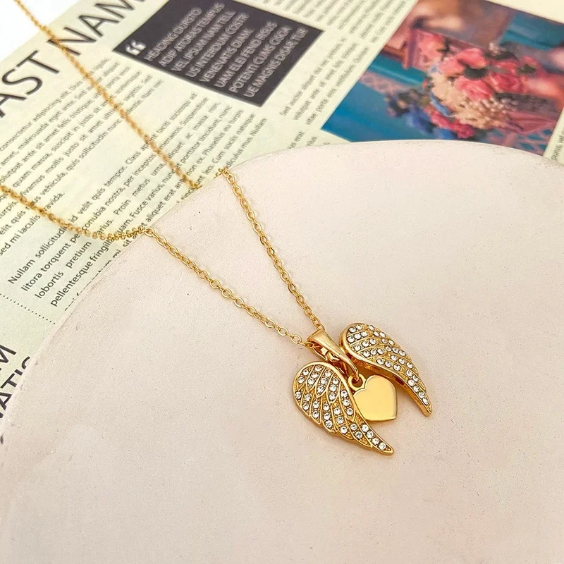 Buy the Rose Gold Open Heart Pendant with Chain - Silberry