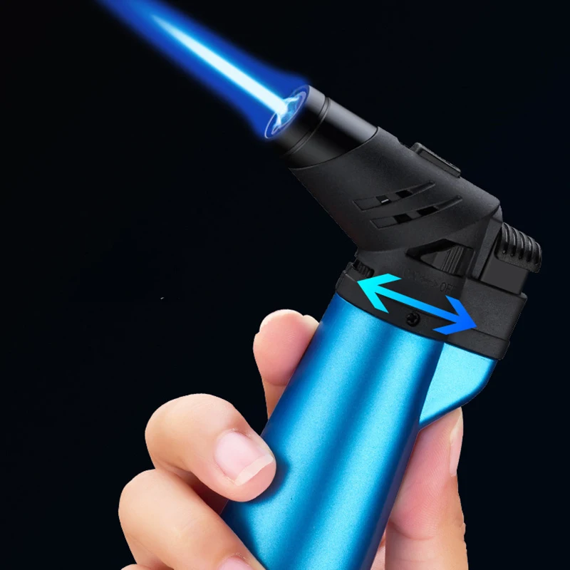 High Jet Flame Gas Lighter Refillable Adjustable Gas Jet Torch Lighter Barbecue Tool Men's Flame Ignition Tool