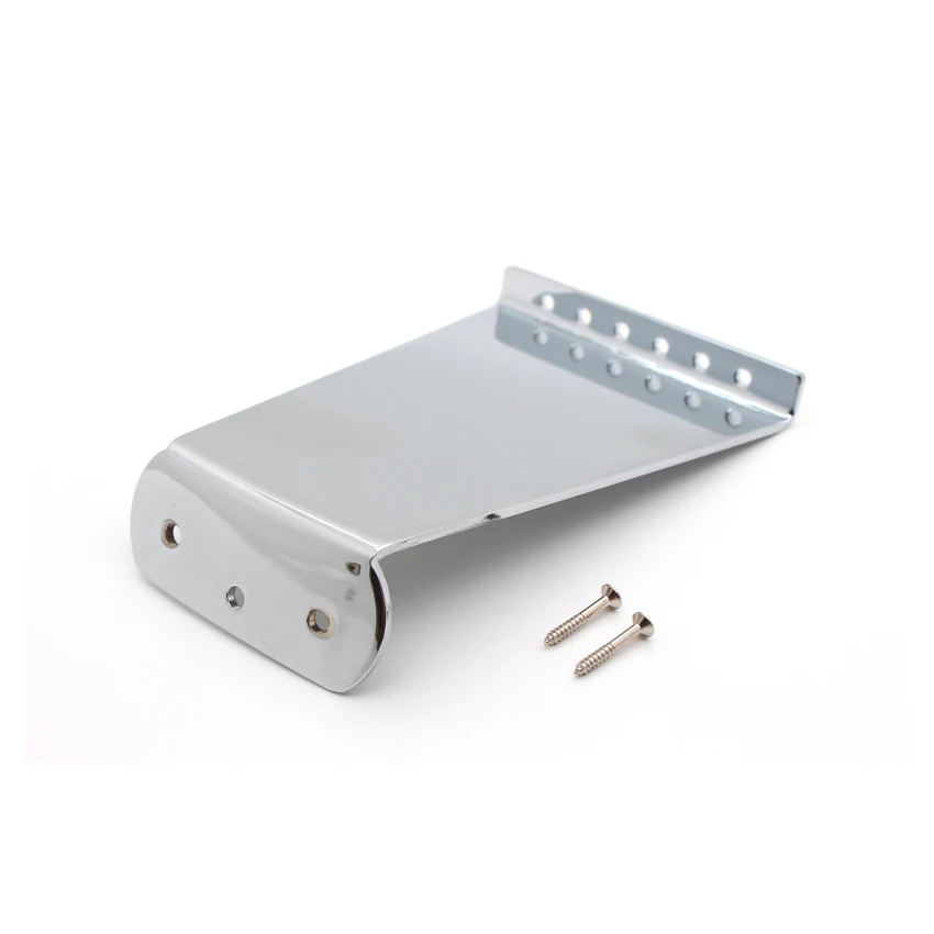 

Good Tailpiece / Bridge for Custom 6 Strings Electric Guitar Jazz Guitarra Chrome Color in Stock Discount