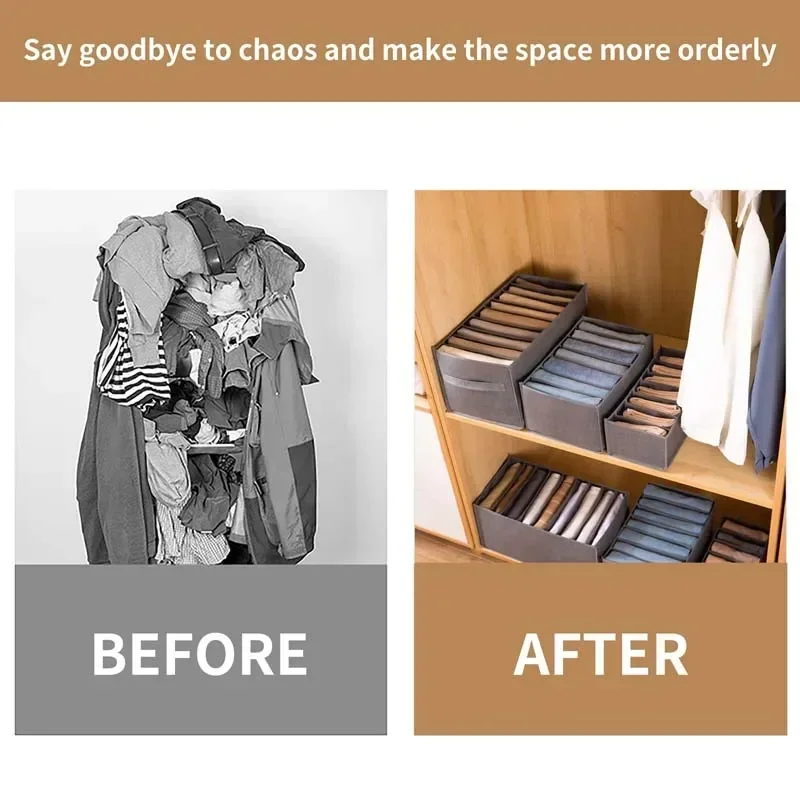 Description Picture 3 of itemClosets Clothes Organizer Pants Jeans Storage Box Cabinet Organizer Drawers Underwear Socks T-Shirt Wardrobe Storage Organizers