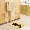 #Golden Toilet Flushing Cistern Ceramic Toilet Anti-Blocking Deodorant Concealed Squat Toilet Squat 5