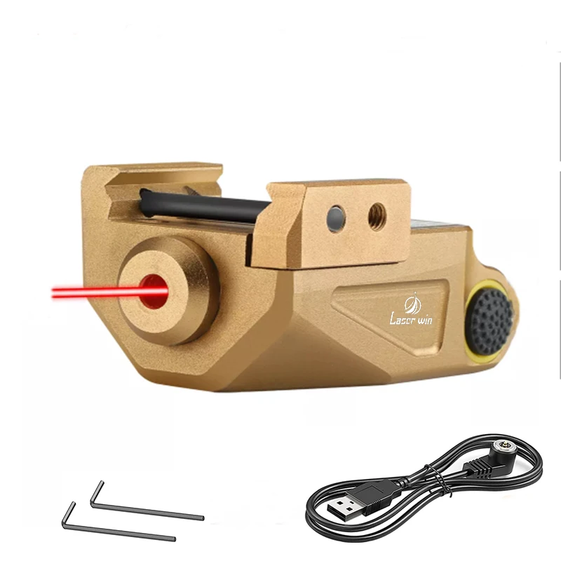 

Tactical Red Dot Sight Pistol Red Beam For Handguns,Rifle With Magnetic Charging Cable Fits Picatinny Rail Weapon Mount Laser