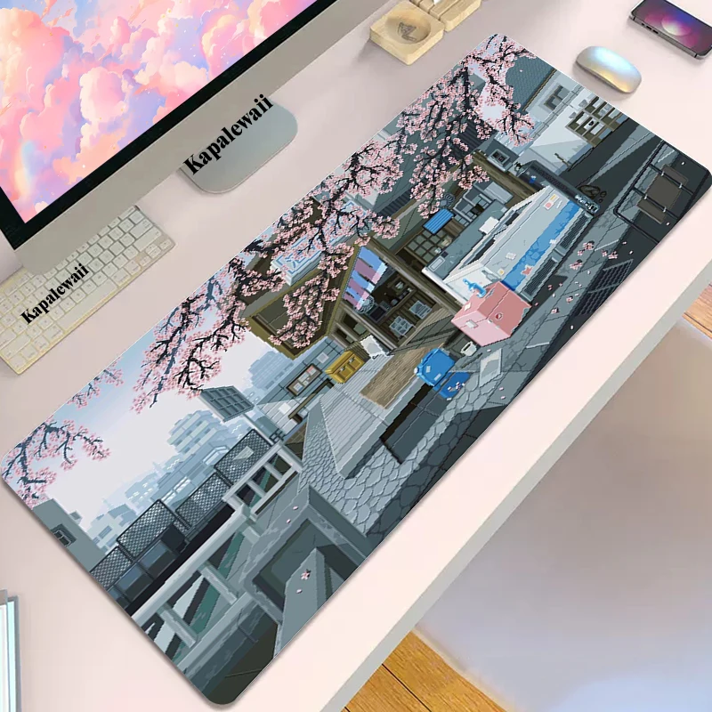 

HD Print Japan Stree Mousemat Gamer Mouse Pad Pc Mousepads Locking Edge Mouse Mat Gaming Mouse Mat Keyboard Pads Tapis De Souris
