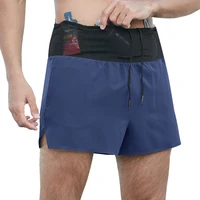 Marathon Running Shorts Men 2 In 1 Quick Dry Workout Training Fitness Jogging Multi-Pocket Man Gym Sport Shorts with Waist Pouch 1