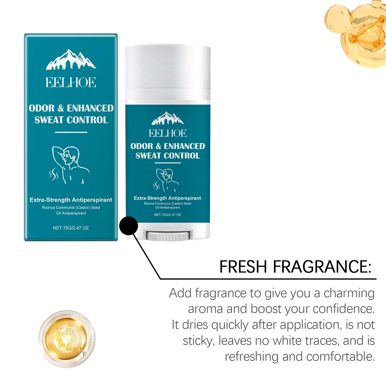 Deodorant Stick For Men Long Lasting Anti Odor Protection Vitamin E_voghion.com