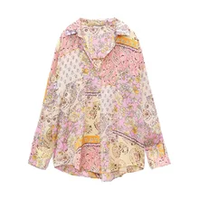  2022 spring new women's clothing temperament simple and versatile polo collar silk satin texture classic loose casual shirt 