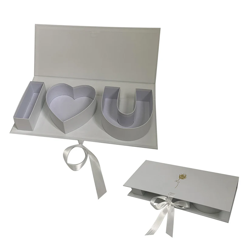 קופסת פרחים ריקה עם אותיות ניתנות למילוי, אריזת מתנה ליום האם ולחג האהבה, קופסת פרחים עם אותיות אני אוהב אותך, ציוד למסיבות