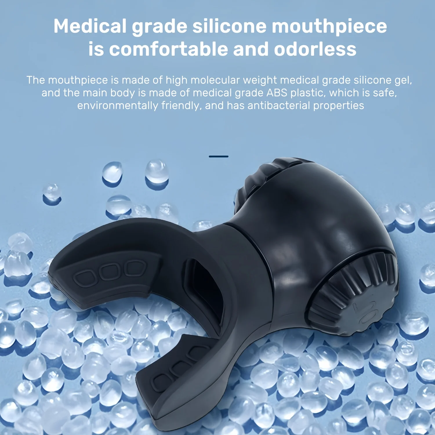 Breathing Exercise Device Breathers Trainers Exerciser with Adjustable Inspiratory/Expiratory Vibration Fitness for Wellness