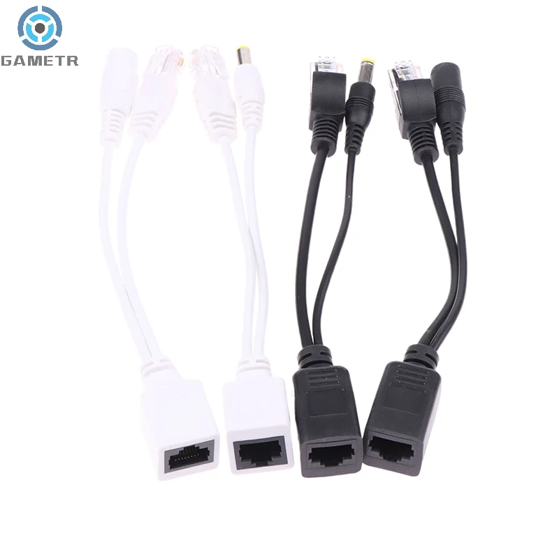 

Кабель POE для камеры, Пассивный адаптер Power Over Ethernet, разветвитель POE, инжектор RJ45, модуль питания 12-48 В, кабель для камеры