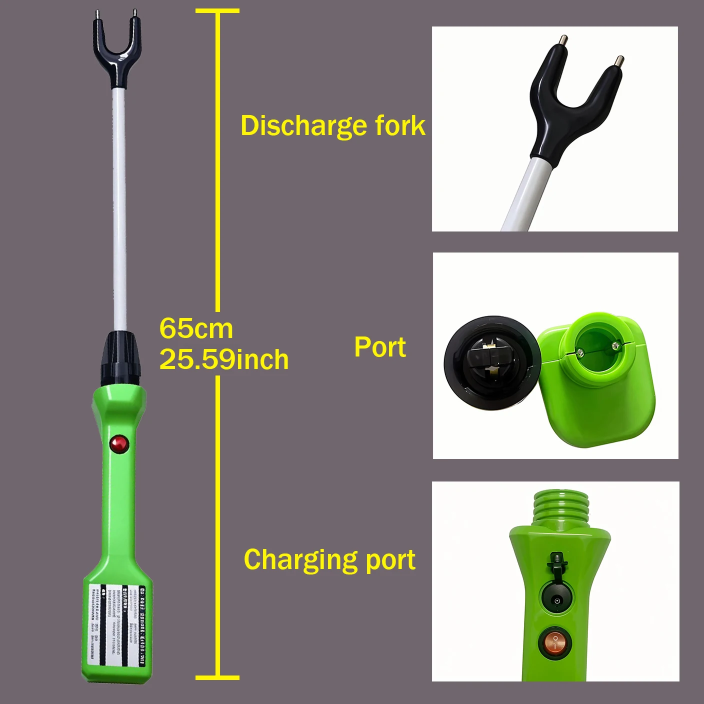 65cm Rechargeable Electric Pig Catcher Waterproof Electric Driving Stick Cattle and Sheep Driving 3