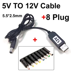 Versatile USB to DC Power Cable with Multi - Voltage Compatibility (12V Plug)