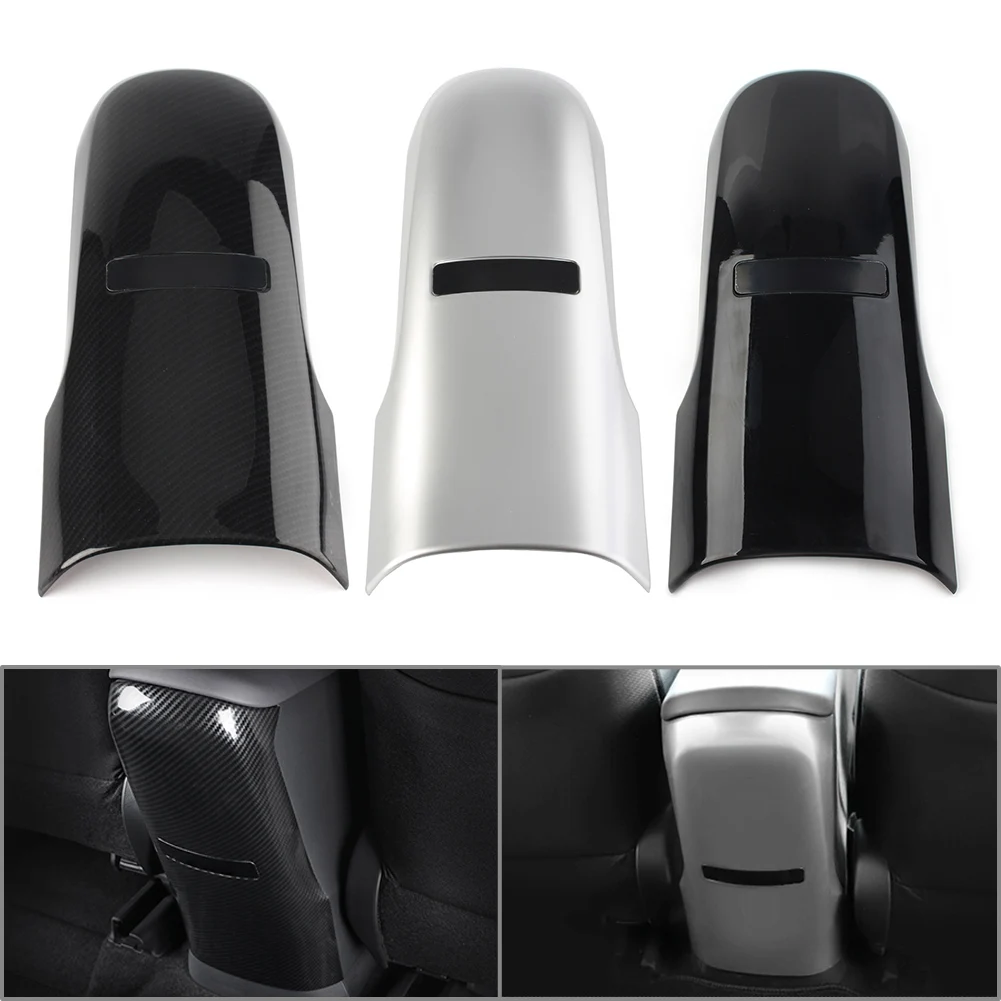 

For C-HR 2016-2022 Glossy Black Car Rear Seat Armrest Box Anti-Kick Trim For Toyota CHR 2016 2017 2018 2019 2020 2021 2022