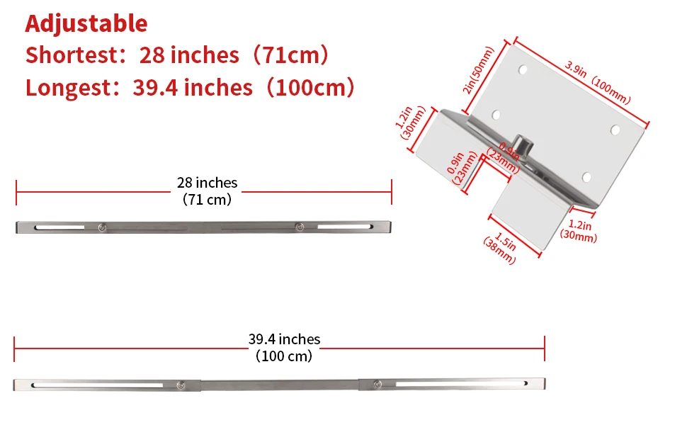 Suportes ajustáveis para cozinha pesada, 1Pc