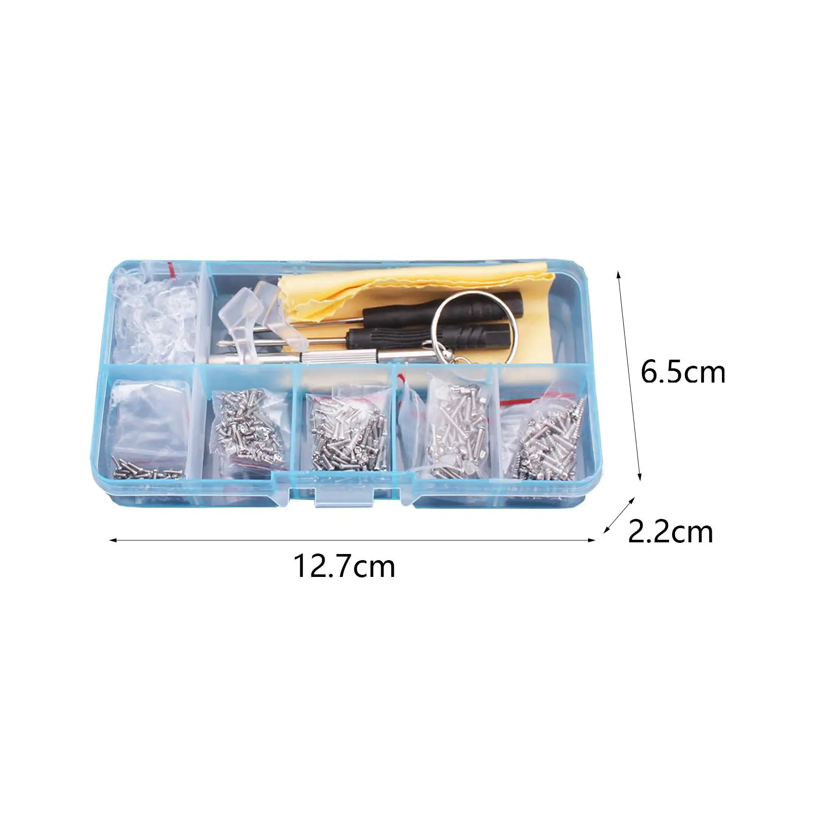 Eyeglass Repair Kits Include Nose Pads Portable Eye Glass Repairing Kits Multipurpose Replacement Accessories with Screw Box