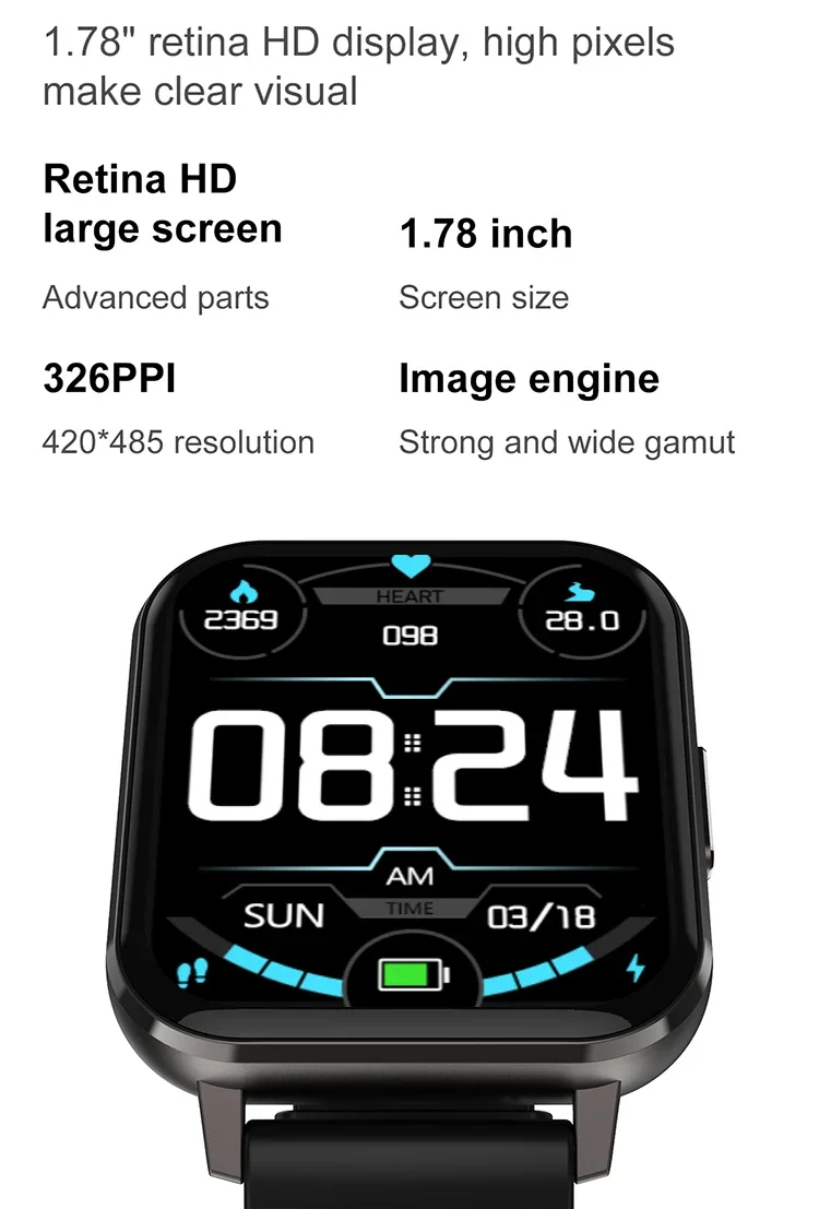 New DTX Color Screen Smart Watch Multifunctional HD Bluetooth