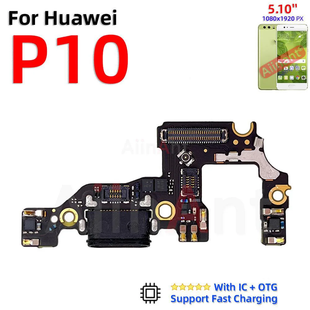 Huawei P10 Lite Lade Anschluss Buchse Eingang MicroUSB Mikrofon Platine