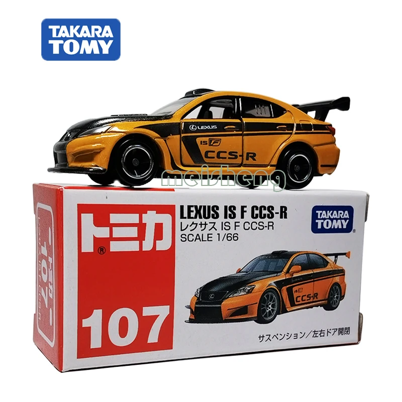 TAKARA TOMY TOMICA Scale 1/66 Lexus IS F CCS-R 107 Sport Car Alloy Diecast Metal Car Model Vehicle Toys Gifts Collections aircraft model diecast metal 1 100 scale f14 f15 alloy diecast u s navy carrier based airplane models plane toy for collections