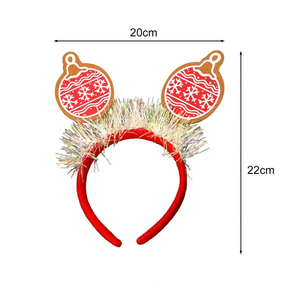 1Pc Festive Christmas Headbands Lightweight Holiday Hair Accessory Colorful Christmas Hair Accessory for Women Men Kids Reindeer