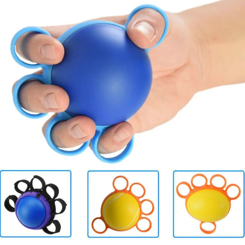 Hand Therapy Grip Strengthener Ball Stretcher Finger Power Fitness Arm Exercise Muscle Relax Recovery Rehabilitation Equipment