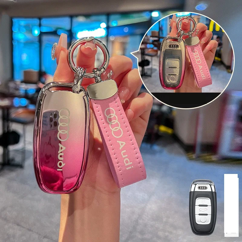 Key Case Cover Car Remote Key Case Shell For Audi A1 A3 8V A4 B8 B9 A5 A6 C7 A7 A8 Q3 Q5 Q7 S4 S6 S7 S8 R8 TT