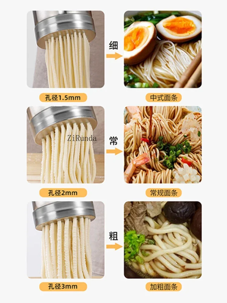 *Stainless steel noodle press machine for handmade noodle making, small household manual multifunctional machine