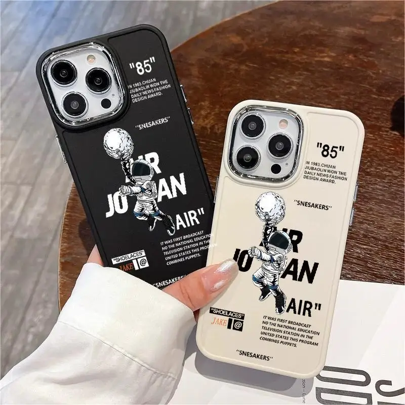 Hot Sneakers Off Air Sports Shoes Custodia Per Telefono Di Marca Per Iphone11 13Pro Max 12 14 Xs Max Xr Astronaut Planet White Label Backcover