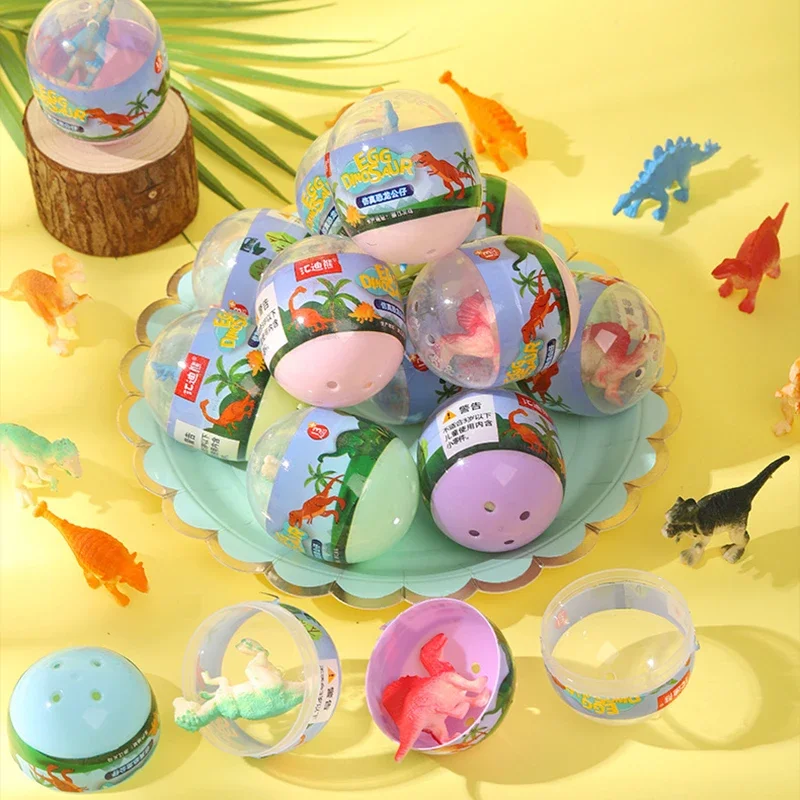 10Pc Simulated Dinosaur Model Surprise Capsule Egg Toys for Kids Birthday Party Favors Pinata Filler Kindergarten Gift Treat Bag