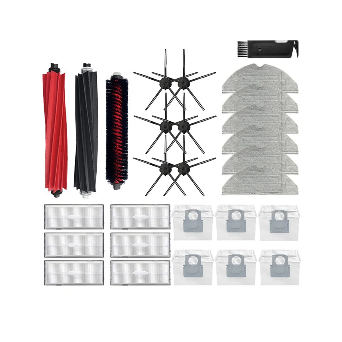 

Запчасти для пылесоса Roborock S8 PLUS S8 + S8 Pro Ultra G20, основная и боковая щетка, фильтр НЕРА, очищающая вращающаяся щетка