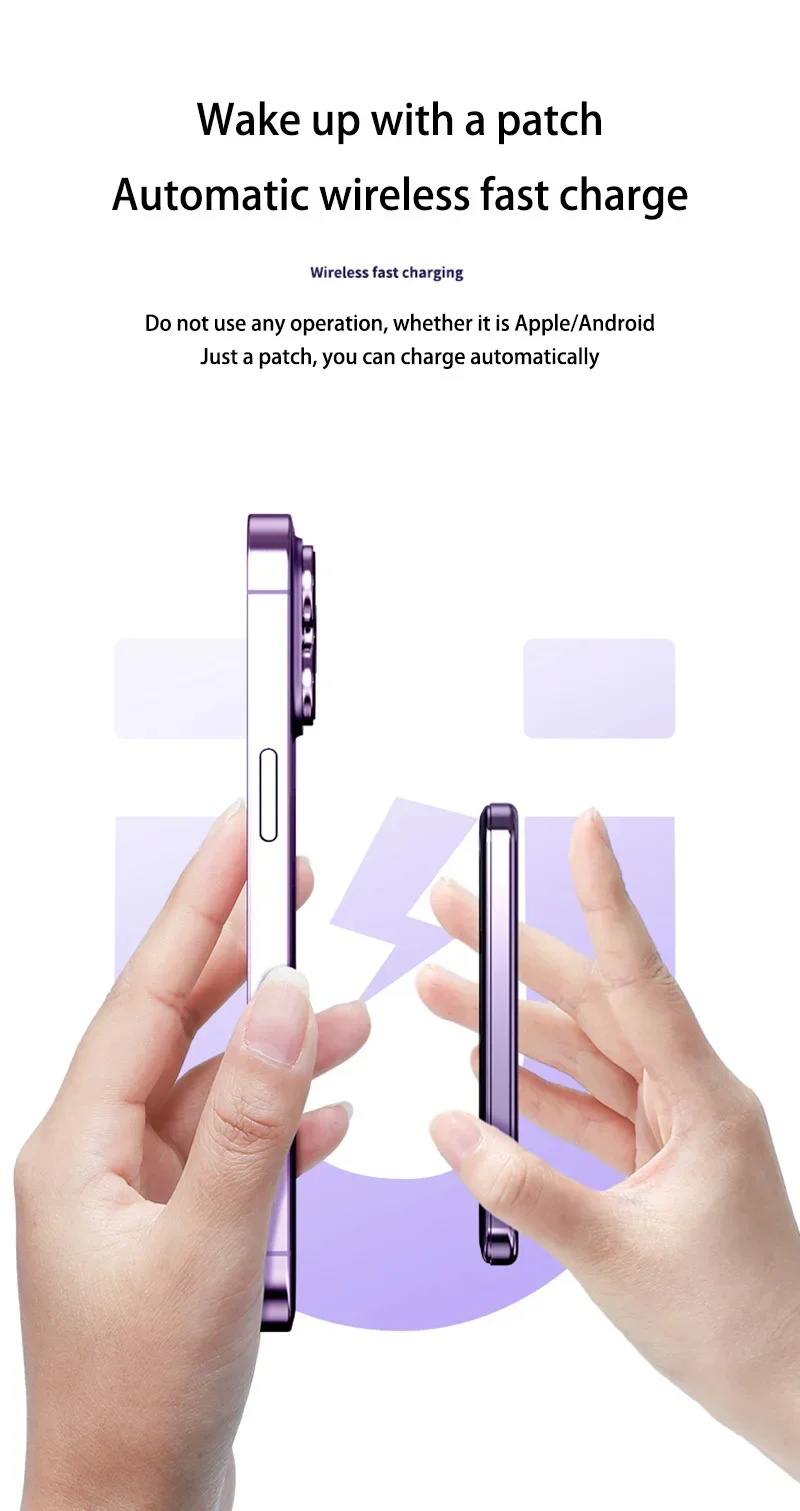 Ultra Slim Mac Safe Super Fast Charging Auxiliary Battery 50000mAh Magnetic Char