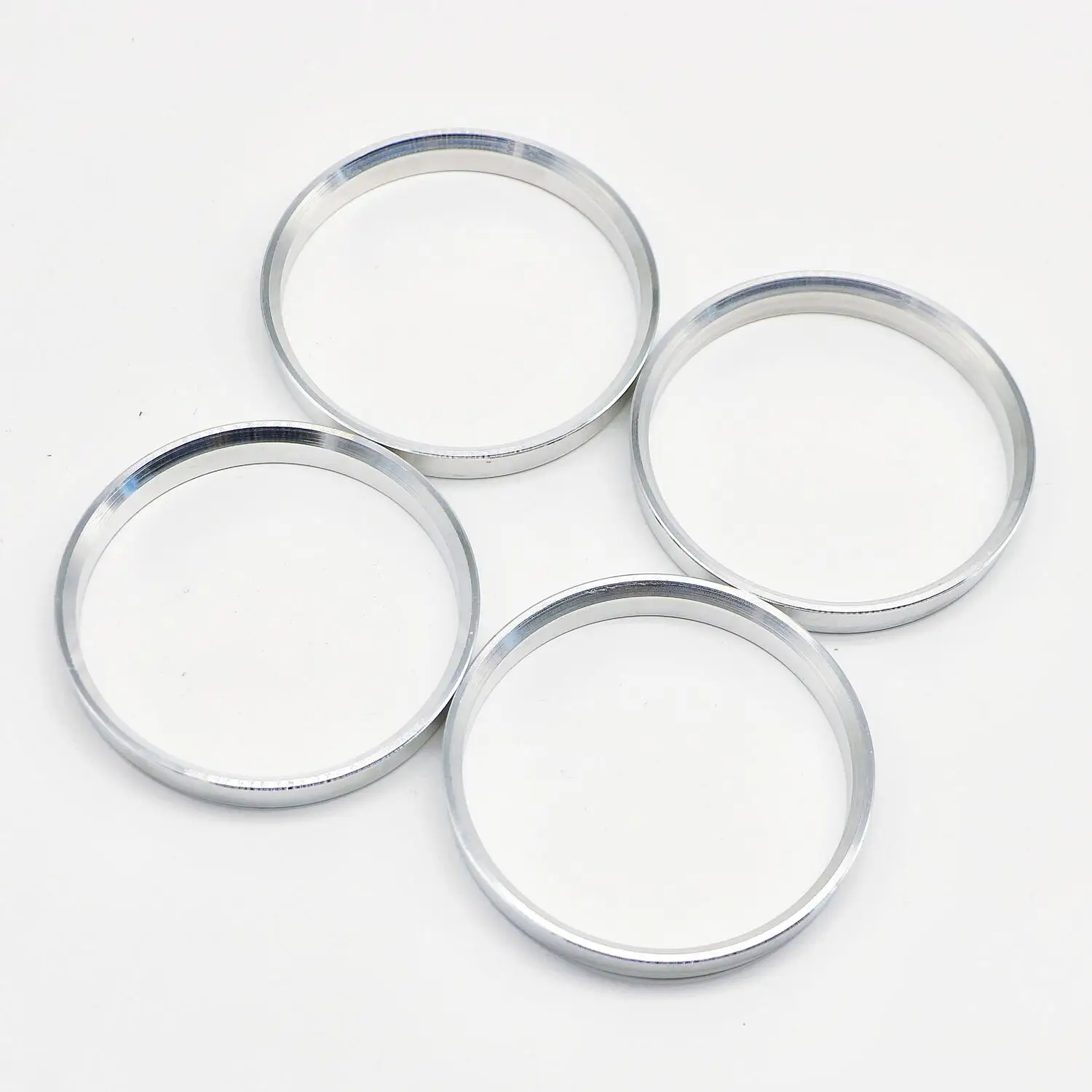 4pcs Aluminum Hub Centric Rings 67.1mm Car Hub to 75.1mm Wheel Bore ID 67.1mm OD 75.1mm