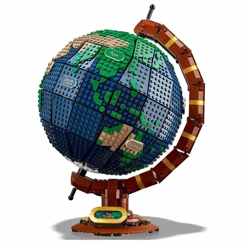 Idées carte du Globe et de la terre, 2585 pièces, assemblage de blocs de  construction Moc, Kit modèle Compatible 21332, briques éducatives, jouets  pour enfants, cadeau - AliExpress