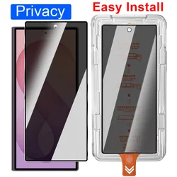 Premium Privacy Tempered Glass Screen Protector (1 - 3 Pack) - Easy Installation & Dustproof Cover - 1 Piece (Install Film - Privacy)