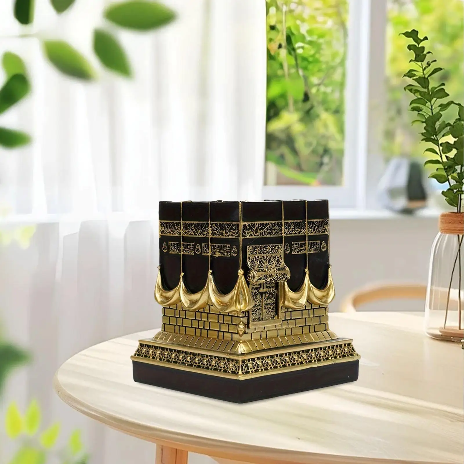 Handicraft Tabletop Statue, Kaba Islamic Replica Model, for Home, Handicraft Tabletop Statue, Kaba Islamic Replica Model, for Home,
